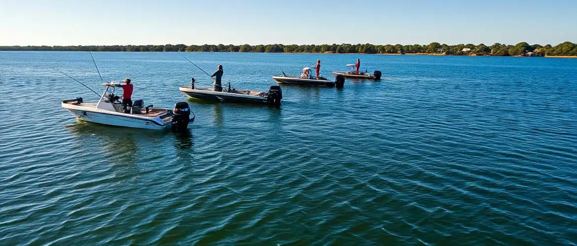 Foto di una gara di pesca alla Tavoloni